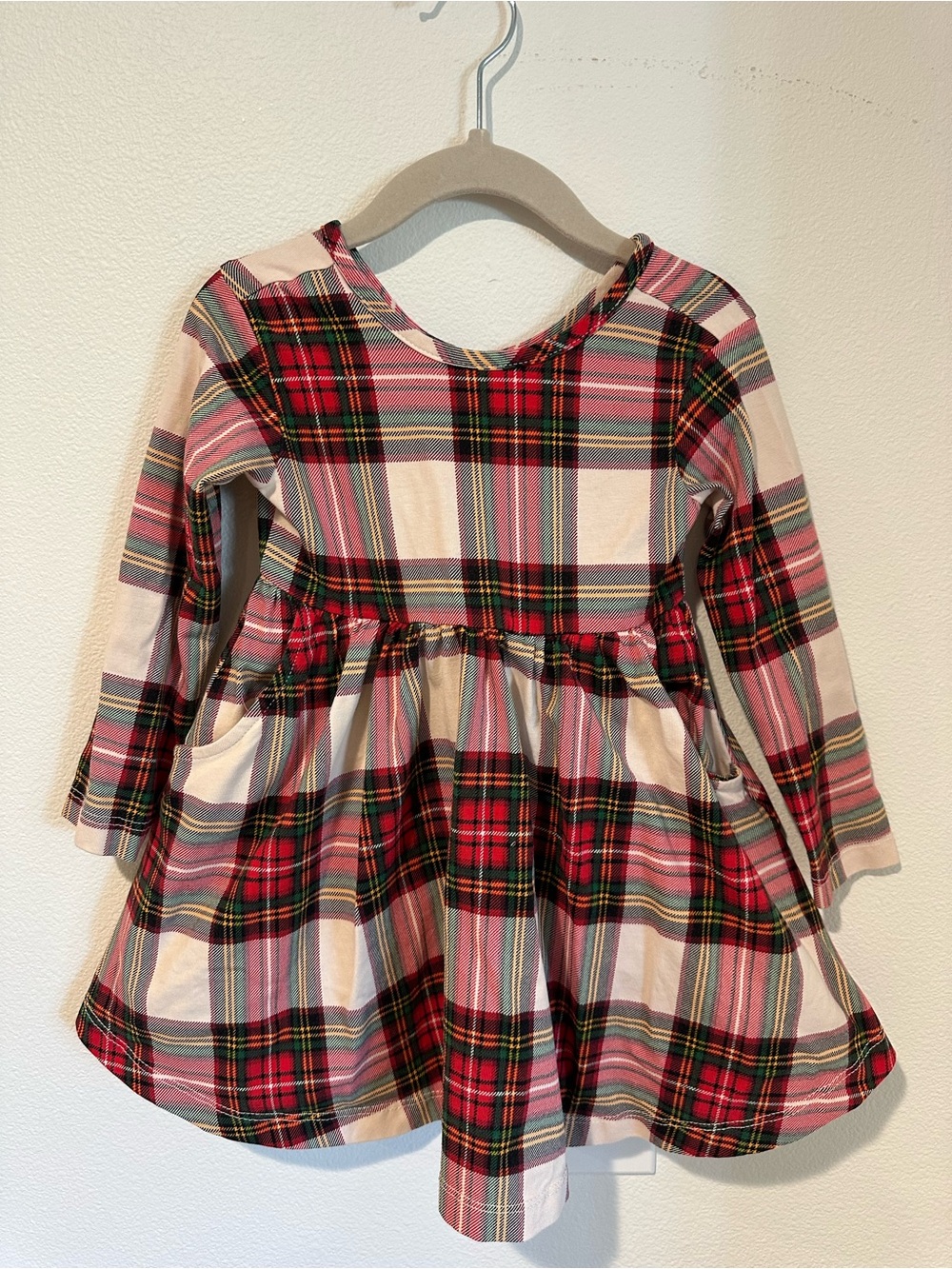 Hanna Andersson Red Plaid Long-Sleeve Dress